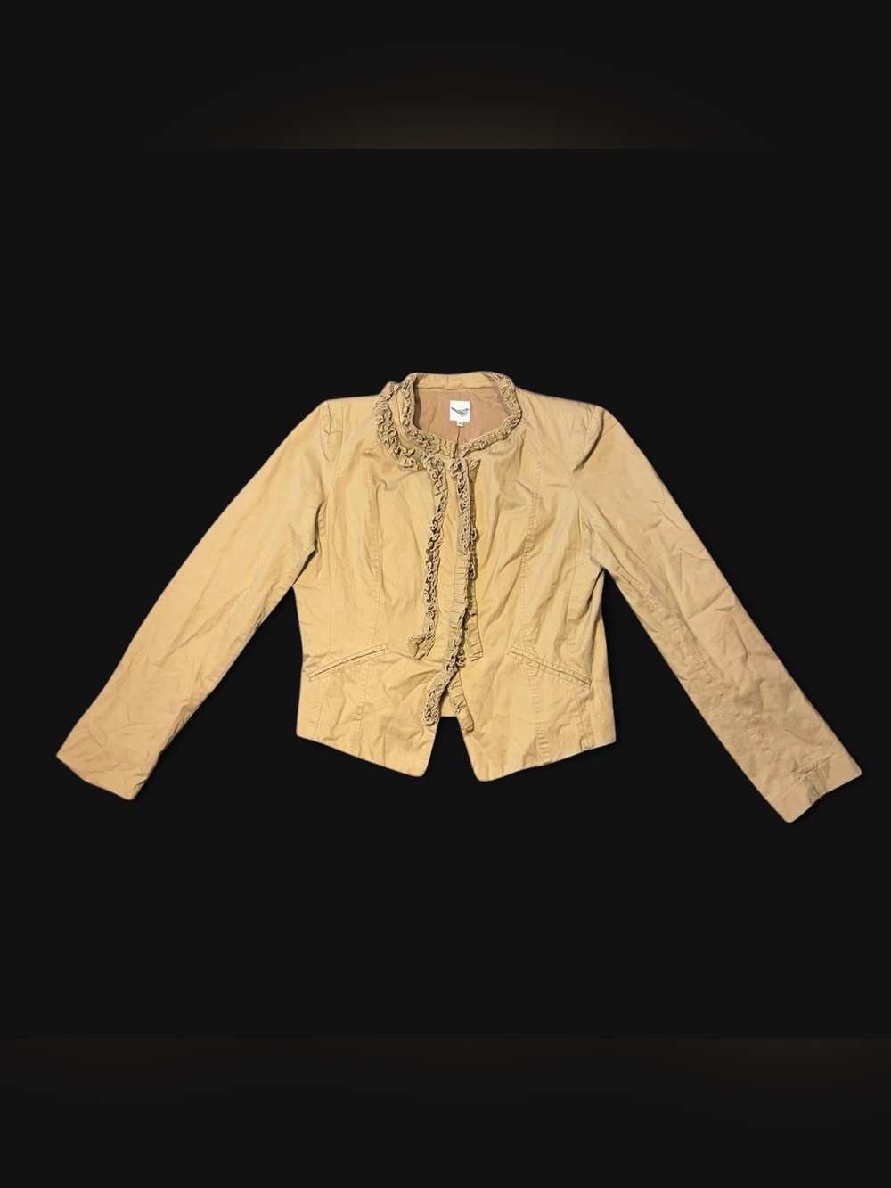 Y2K Grunge Ruffle Blazer Jacket! - Picture 2 of 6